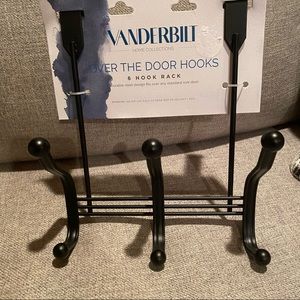 Vanderbilt Over The Door Hooks 6 Hook Rack New